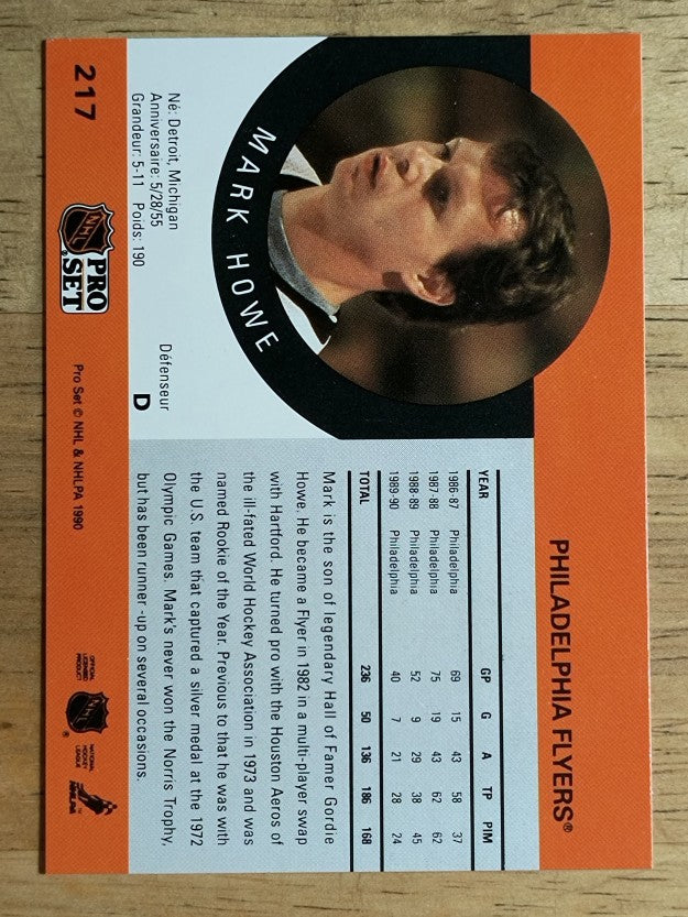 1990-91 Pro Set #217 Mark Howe