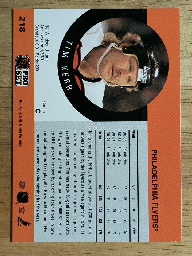 1990-91 Pro Set #218 Tim Kerr