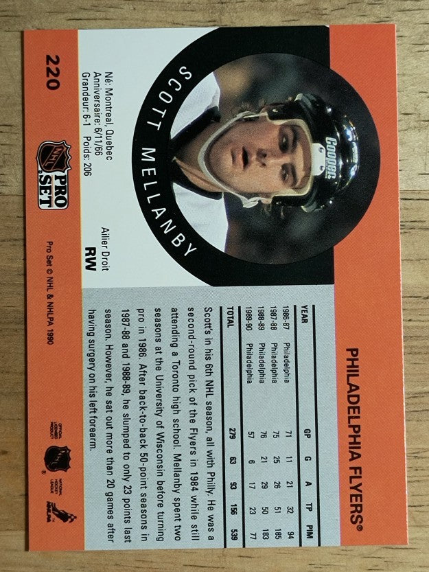 1990-91 Pro Set #220 Scott Mellanby