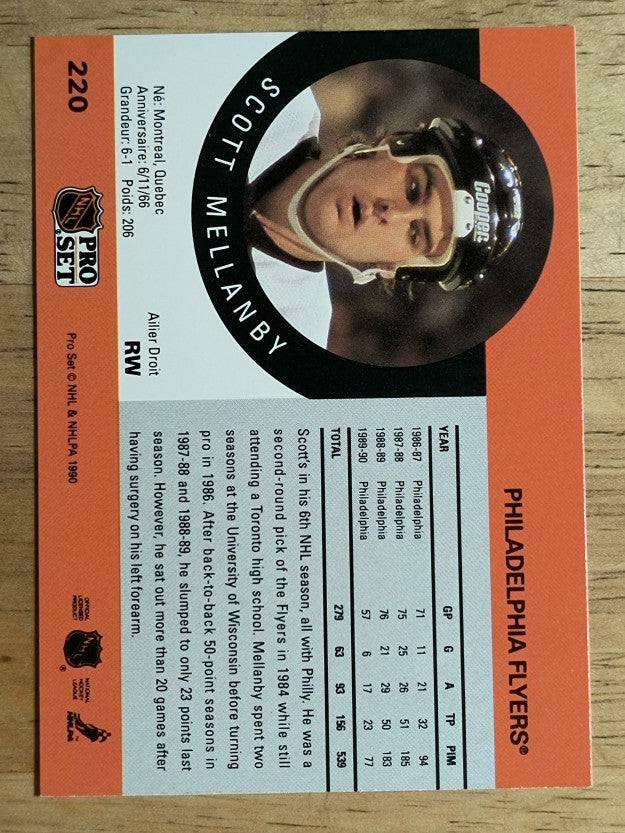 1990-91 Pro Set #220 Scott Mellanby