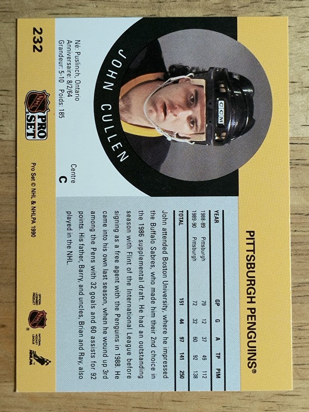 1990-91 Pro Set #232 John Cullen