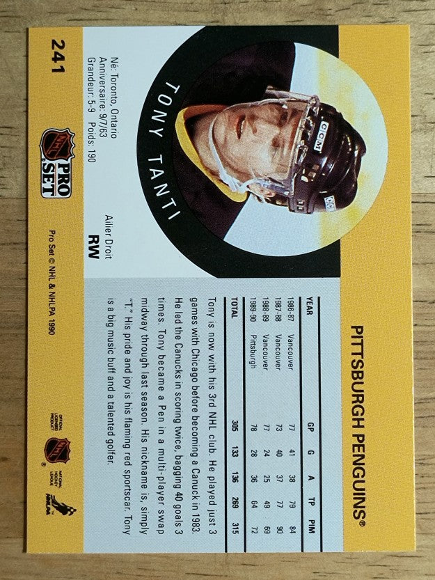1990-91 Pro Set #241 Tony Tanti