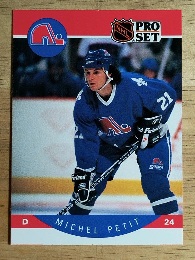 1990-91 Pro Set #256B Michel Petit COR/24 listed on front