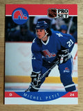 1990-91 Pro Set #256B Michel Petit COR/24 listed on front