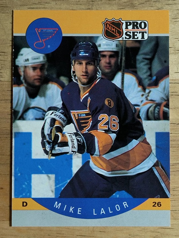 1990-91 Pro Set #264 Mike Lalor RC