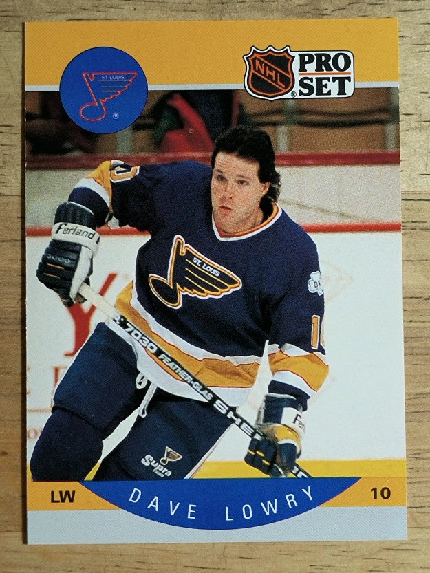 1990-91 Pro Set #265 Dave Lowry RC
