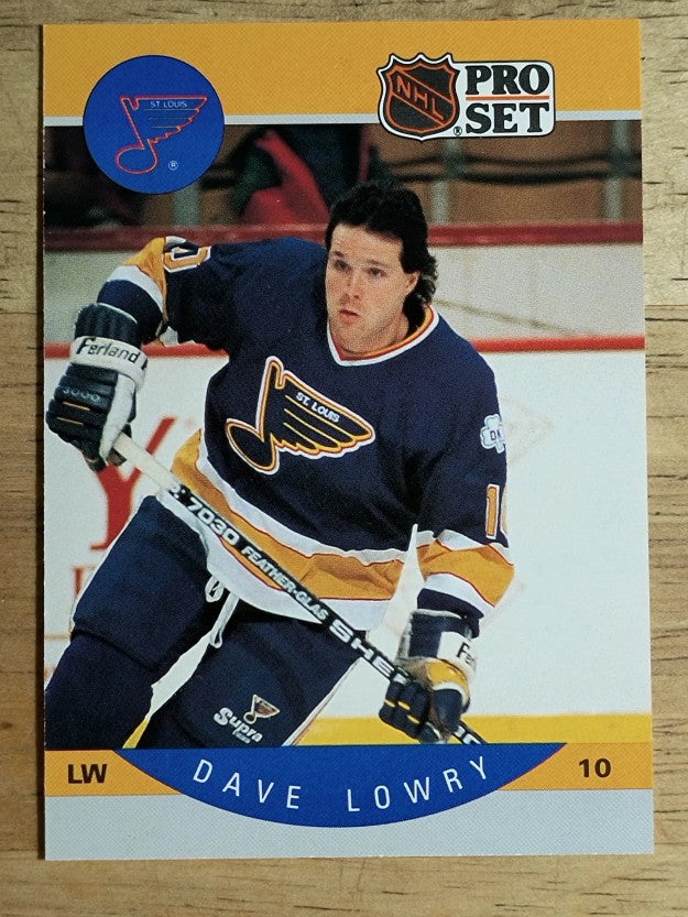 1990-91 Pro Set #265 Dave Lowry RC