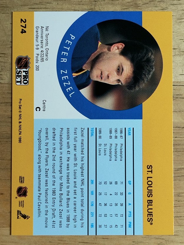 1990-91 Pro Set #274 Peter Zezel