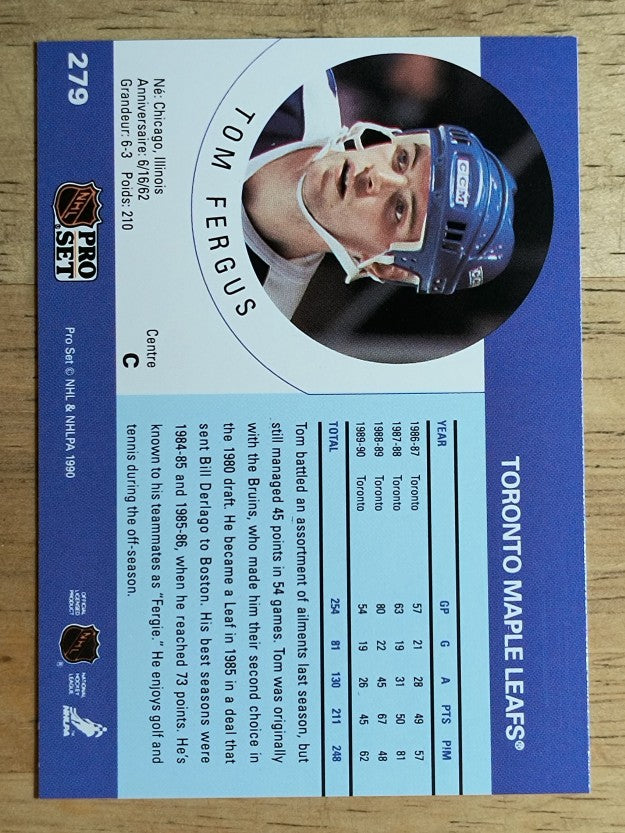 1990-91 Pro Set #279B Tom Fergus COR