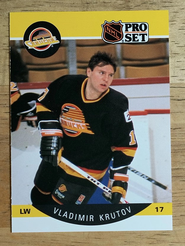 1990-91 Pro Set #296 Vladimir Krutov RC