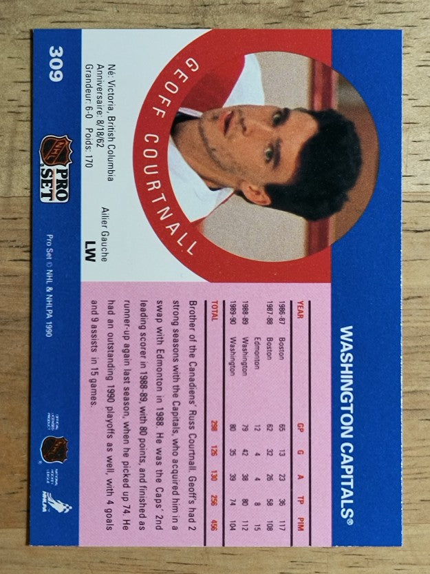 1990-91 Pro Set #309 Geoff Courtnall