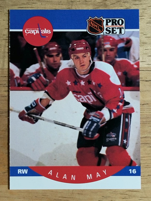 1990-91 Pro Set #317 Alan May RC