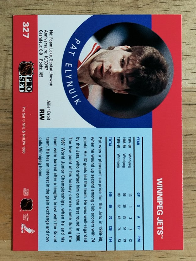 1990-91 Pro Set #327 Pat Elynuik