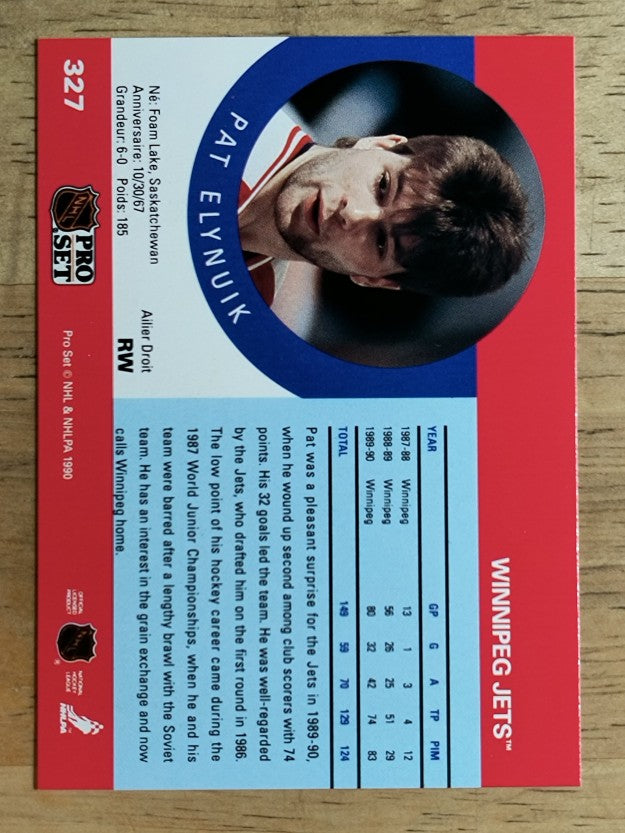1990-91 Pro Set #327 Pat Elynuik