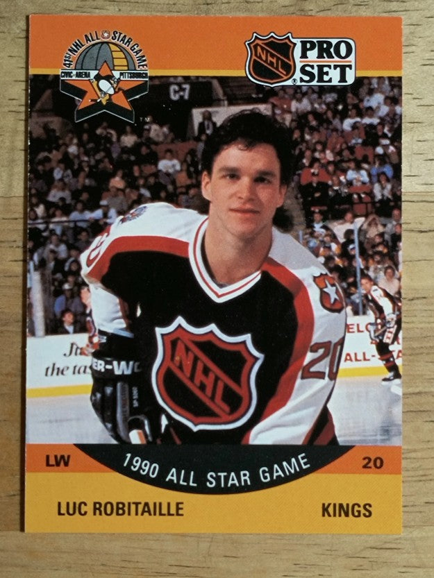 1990-91 Pro Set #341 Luc Robitaille AS