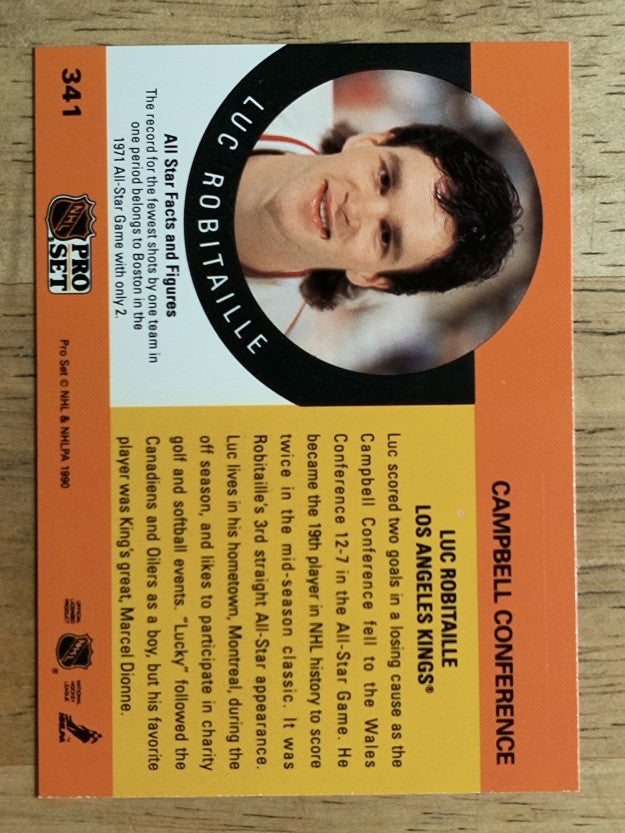 1990-91 Pro Set #341 Luc Robitaille AS