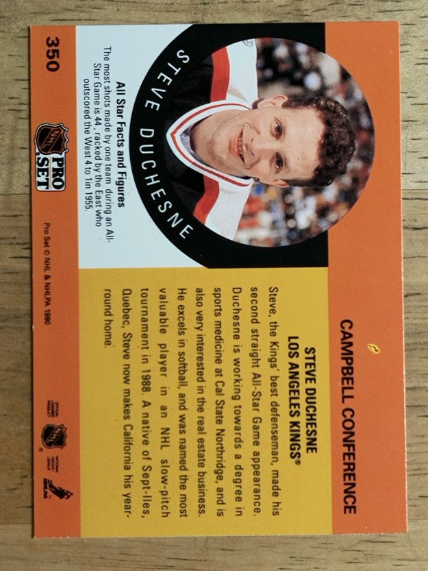 1990-91 Pro Set #350 Steve Duchesne AS