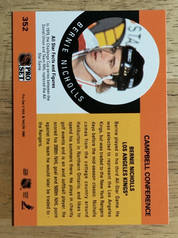 1990-91 Pro Set #352 Bernie Nicholls AS