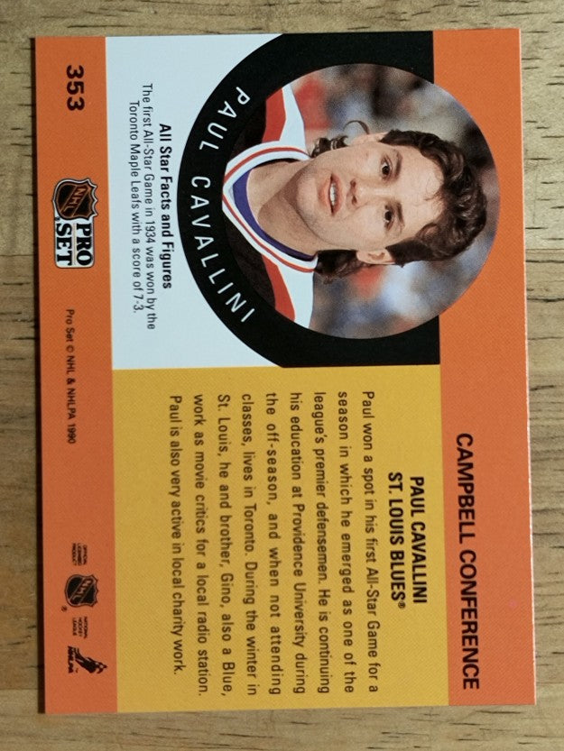 1990-91 Pro Set #353 Paul Cavallini AS