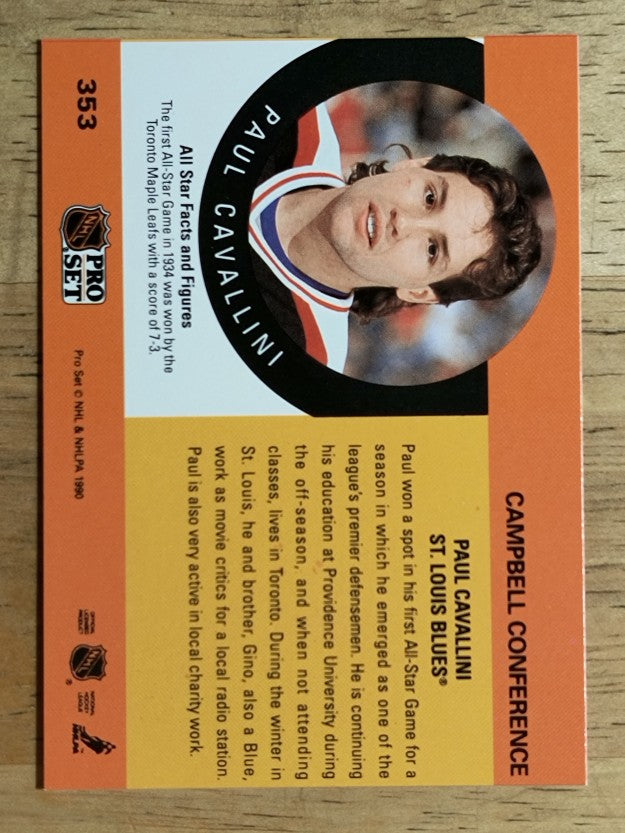 1990-91 Pro Set #353 Paul Cavallini AS