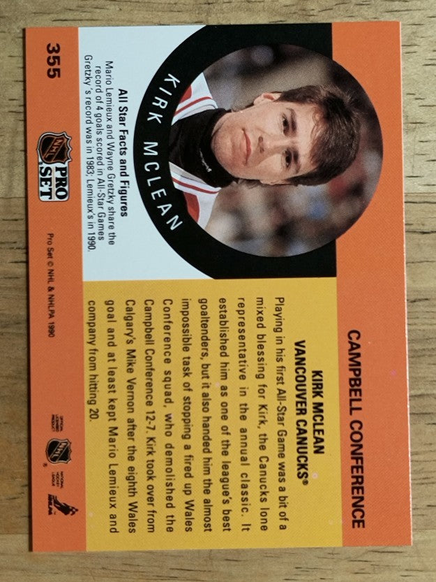 1990-91 Pro Set #355 Kirk McLean AS