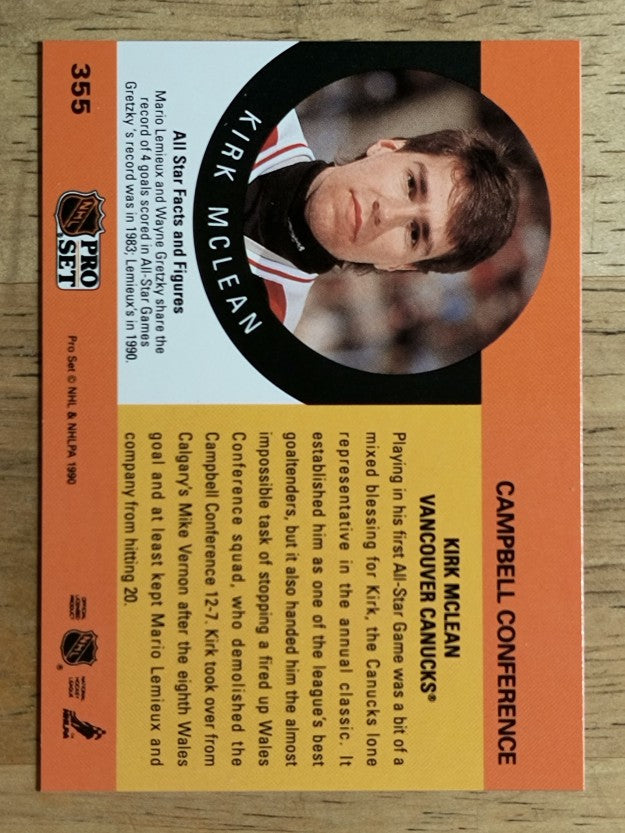 1990-91 Pro Set #355 Kirk McLean AS