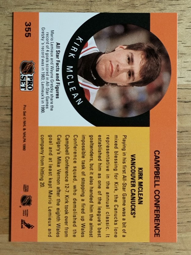 1990-91 Pro Set #355 Kirk McLean AS