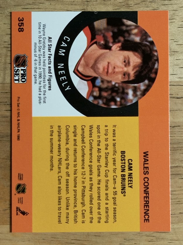 1990-91 Pro Set #358 Cam Neely AS