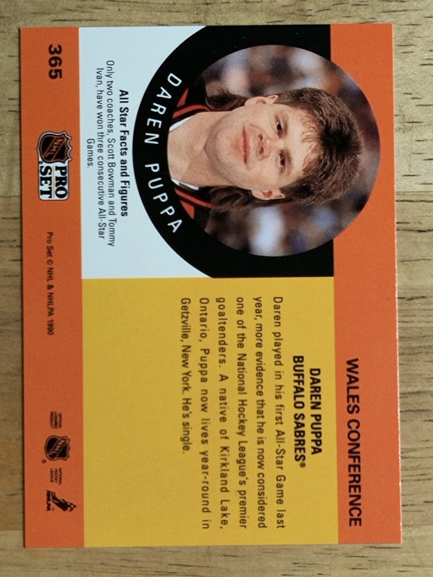 1990-91 Pro Set #365 Daren Puppa AS