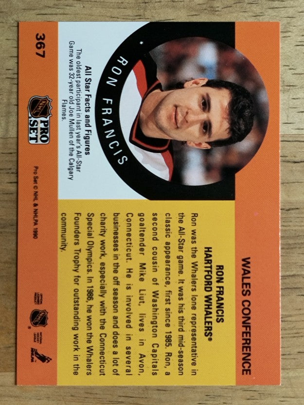 1990-91 Pro Set #367 Ron Francis AS
