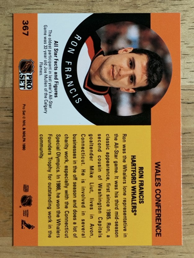 1990-91 Pro Set #367 Ron Francis AS