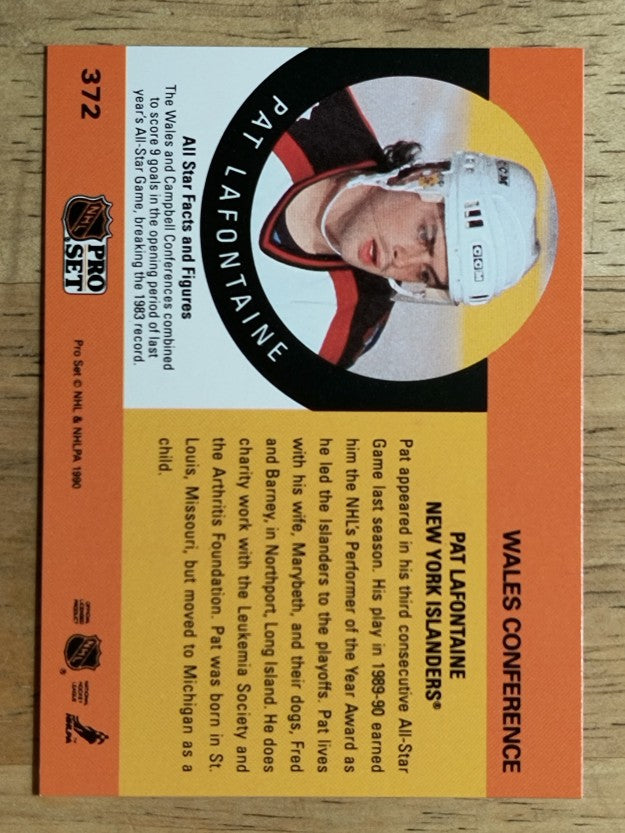 1990-91 Pro Set #372 Pat LaFontaine AS