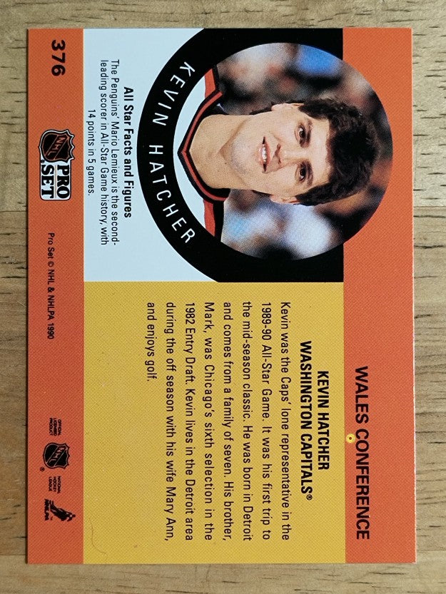 1990-91 Pro Set #376 Kevin Hatcher AS