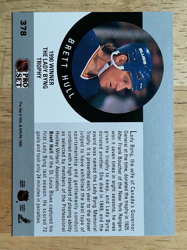 1990-91 Pro Set #378 Brett Hull Byng