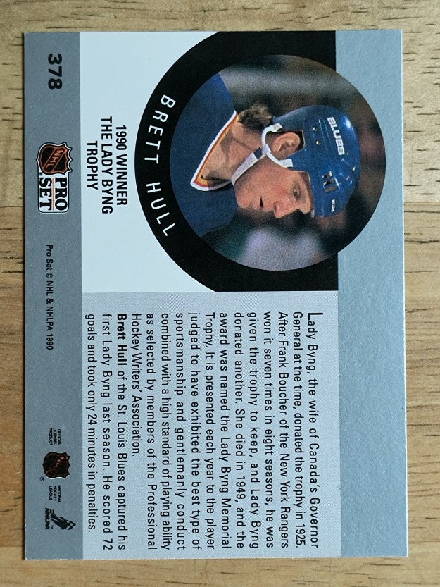 1990-91 Pro Set #378 Brett Hull Byng