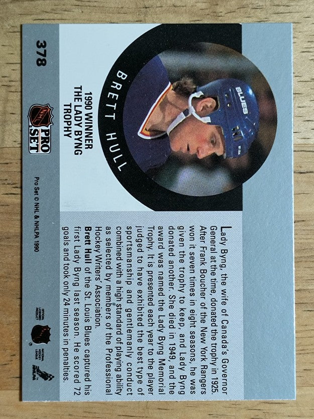 1990-91 Pro Set #378 Brett Hull Byng