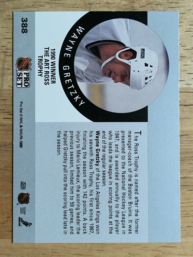 1990-91 Pro Set #388 Wayne Gretzky Ross
