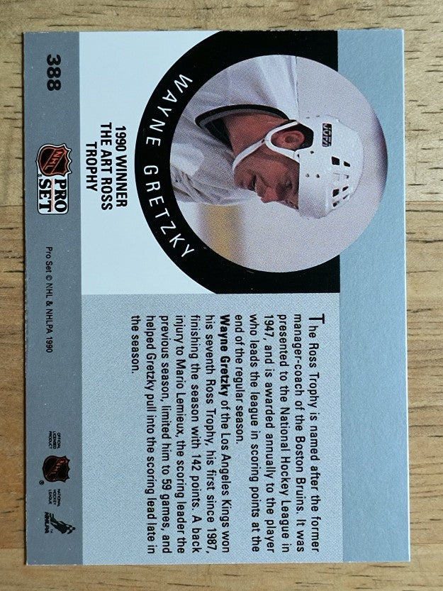 1990-91 Pro Set #388 Wayne Gretzky Ross