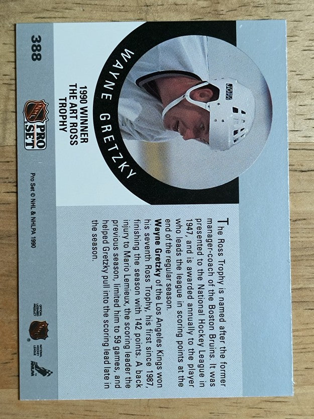 1990-91 Pro Set #388 Wayne Gretzky Ross