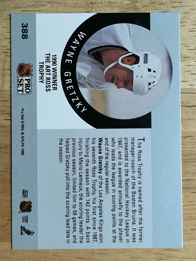 1990-91 Pro Set #388 Wayne Gretzky Ross (NM)