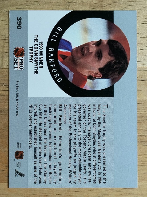 1990-91 Pro Set #390 Bill Ranford Smythe