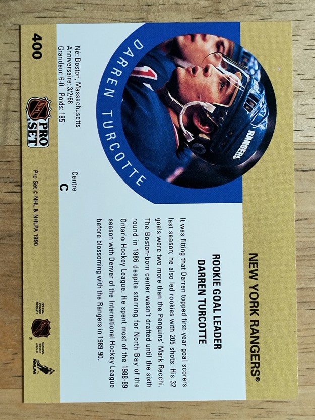 1990-91 Pro Set #400 Darren Turcotte RLL