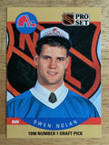 1990-91 Pro Set #401 Owen Nolan RC