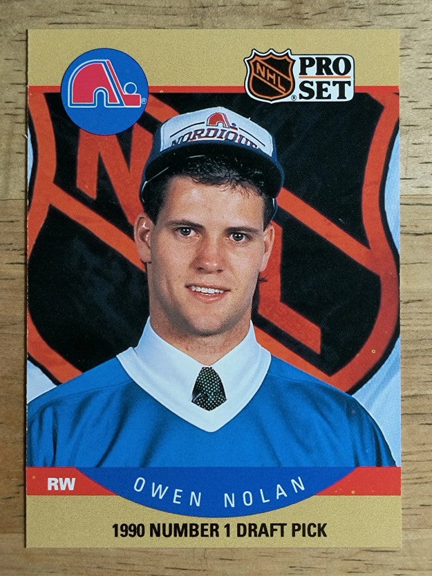 1990-91 Pro Set #401 Owen Nolan RC