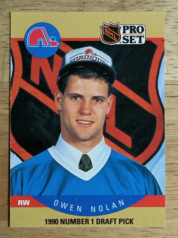 1990-91 Pro Set #401 Owen Nolan RC