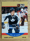 1990-91 Pro Set #404 Darryl Sittler