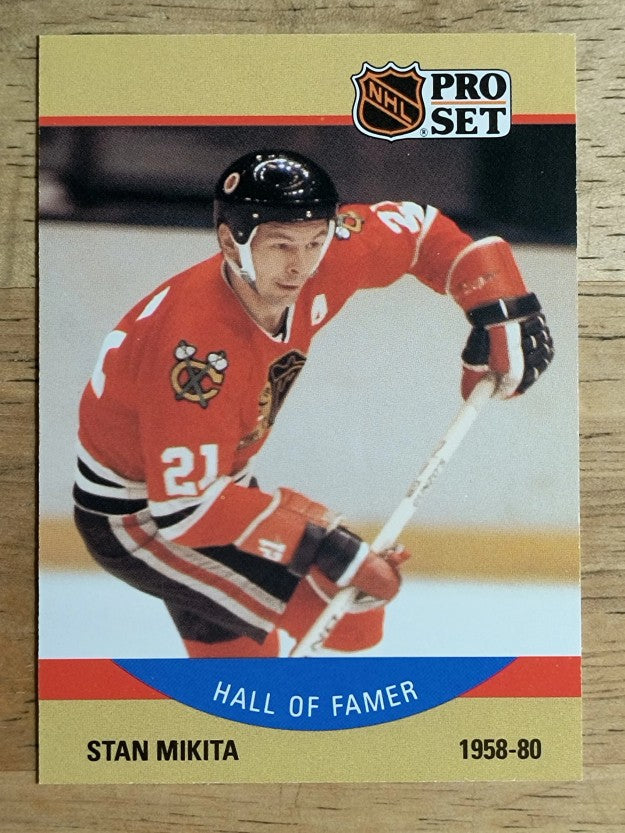 1990-91 Pro Set #405 Stan Mikita HOF