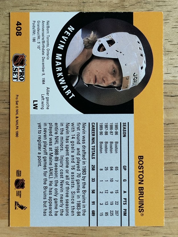 1990-91 Pro Set #408 Nevin Markwart
