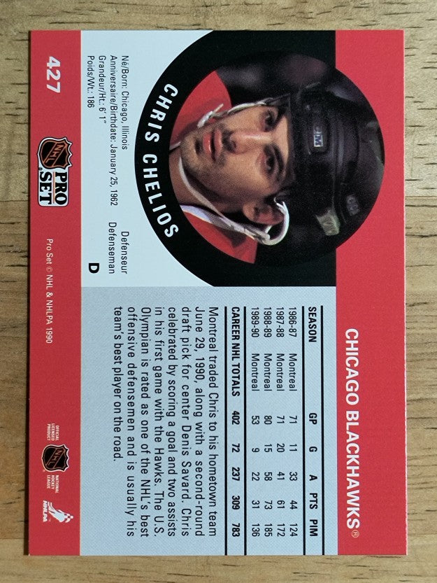1990-91 Pro Set #427 Chris Chelios