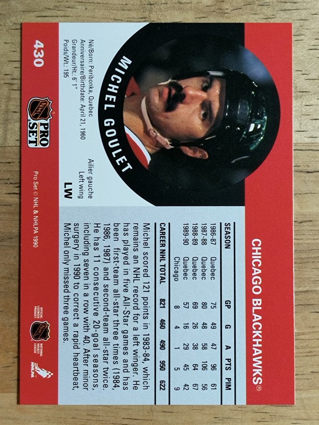 1990-91 Pro Set #430 Michel Goulet